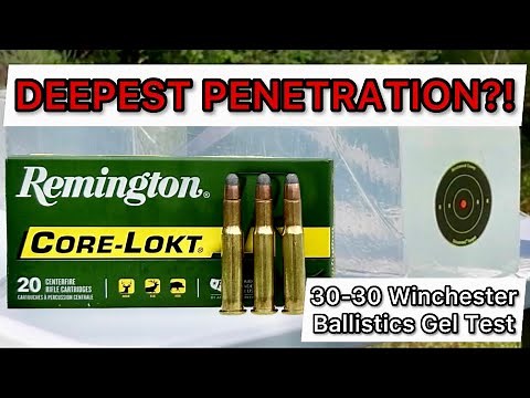 PENETRATION MATTERS?! 30-30 Remington CoreLokt 170gr Ammo Test