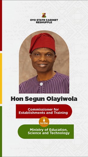 Watch this video for details of the cabinet reshuffle by Governor Seyi Makinde. | Oyo State Government