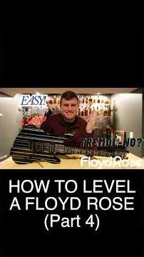 How To Level a Floyd Rose |(Part 4)| #shorts #howto #floydrose #guide