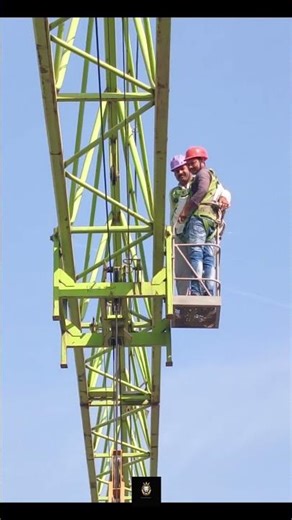 45 Meter Tower Crane Lighting Work ⚡ | 56m Boom Installation at Height 😱 | Electrical Work