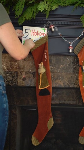 The stockings were hung by the chimney with care, and when it’s time...