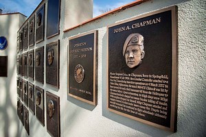 Officials unveil Chapman plaque at Randolph’s Airmen’s Heritage Park