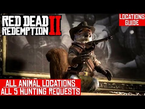 ALL 5 Hunting Requests | ALL Animal LOCATIONS | Red Dead Redemption 2