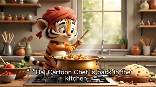 “Raj the Cartoon Chef is back at it! 🍲 Watch him revisit this classic dish with his signature flair and fun twists. Hungry for more? Tap the link to see what’s cooking next! #CartoonChef #CookingFun #FoodAdventure #RajCooks #AnimatedCooking”