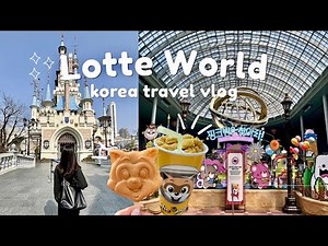 a fun-filled day at Lotte World 🇰🇷 must-visit theme park in Seoul 🎢