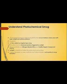 Formation of Photochemical Smog | Causes, Process & Effects | Environmental Science