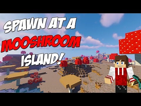 Minecraft 1.17 Seeds: Spawn at a Mushroom Island