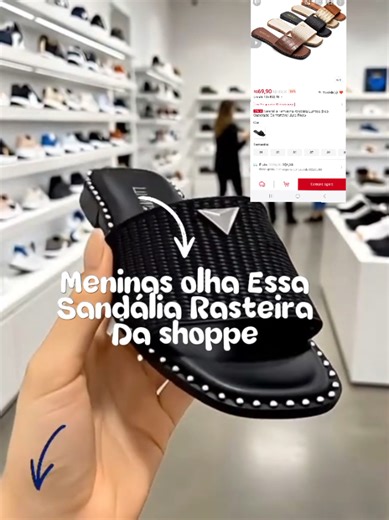 ➡️ Cópia e cole esse link dos comentários no app da shoppe e boas compras ou compre com o código ID 👇 🆔️ BLS-FMS-HWV #sandalias #rasteira #femenina