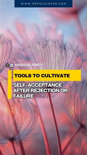 Tools to Cultivate Self-Acceptance After Rejection or Failure | MIRROR Framework Rejection and failure don’t define your worth — they reveal the places within you still craving your own acceptance. Through the MIRROR Framework, you’ll learn tools to decode your inner dialogue, regulate the emotional pain, and rebuild confidence rooted in compassion — not perfection. 💫 Comment REALIGN or visit pbpdiscover.com to start your healing journey today. Free Courses - https://pbpdiscover.com/learning-hu