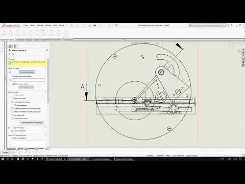 Mise en plan avec coupe solidworks