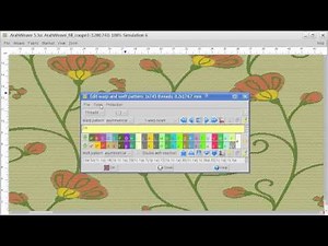 Fil coupe fabric with Arahne textile design software