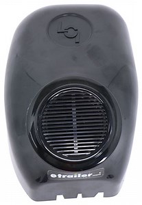 Replacement Speaker Idler Head Front Cover for Solera Power RV Awnings - Plain Style - Black Lippert