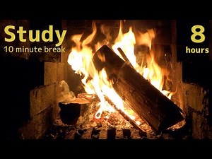 8 hours of super concentration with a video of a bonfire for study