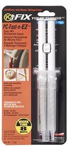 PC Products PC-Fast-N EZ Flexible Epoxy Adhesive Paste, 14 ml in Double Syringe, Translucent 61411