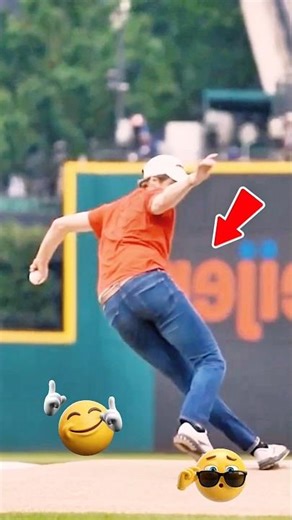 First Pitch FAIL 😅⚾ That’s Not How You Start a Game! #youtube #baseball #shortsfeed