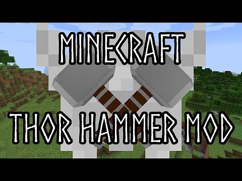 Minecraft featuring Steve as Thor, God of Thunder