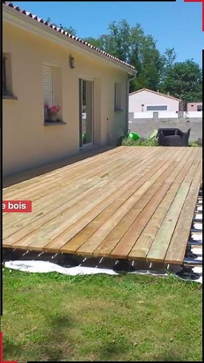Terrasse en bois sur plots