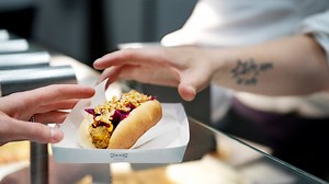 The IKEA veggie hot dog