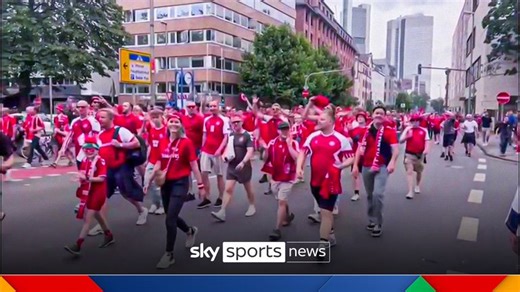 Danish fans taunt English fans | 'It's never coming home!'