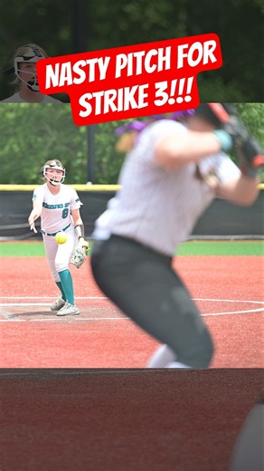 This is what a perfect pitch looks like 💨 #softball #pitching #shorts