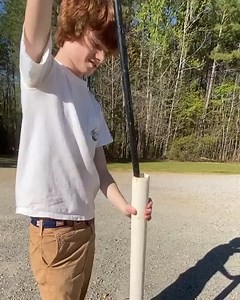 Playing baseball with a potato launcher