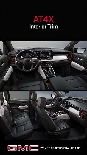2025 GMC Canyon Interior Trim Views - Elevation, AT4, Denali, AT4X
