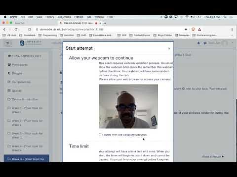Adding Webcam Proctoring to your Moodle Quiz