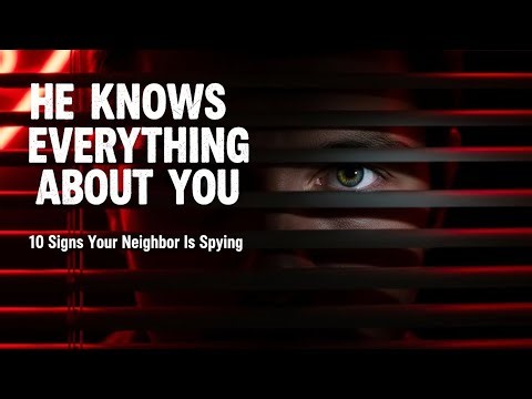 Your Neighbor Watching You? Notice These 10 Signs