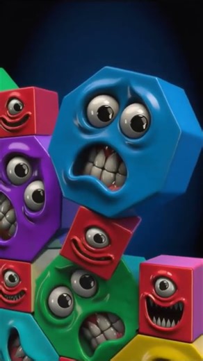 The Blue Block’s Epic Fail! 😱😂 | Satisfying 3D Monster Blocks