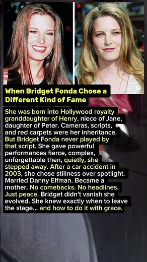 When Bridget Fonda Chose a Different Kind of Fame. Danny Elfman. #shorts #celebrity #hollywood