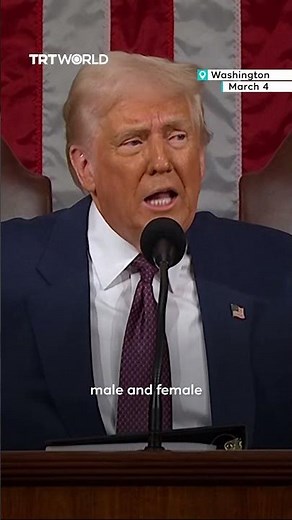 Trump reiterates two gender policy during Congress address