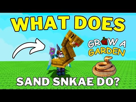 What Does Sand Snake Do in Grow a Garden | How To Get Sand Snake Pet in Grow a Garden | Roblox