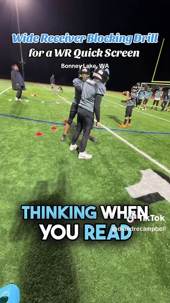 Blocking on the Perimeter Drill for Wide Receivers