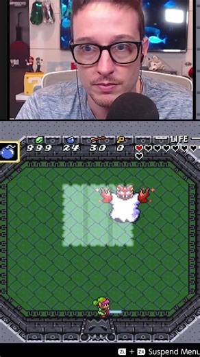 "Watch me beat this boss with one heart"