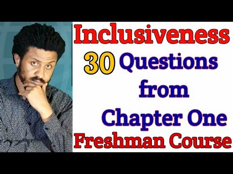 Inclusiveness Chapter One | Question and Answers | From Mid Exam