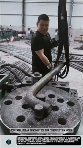 Powerful Rebar Bending Tool for Construction Work #tools