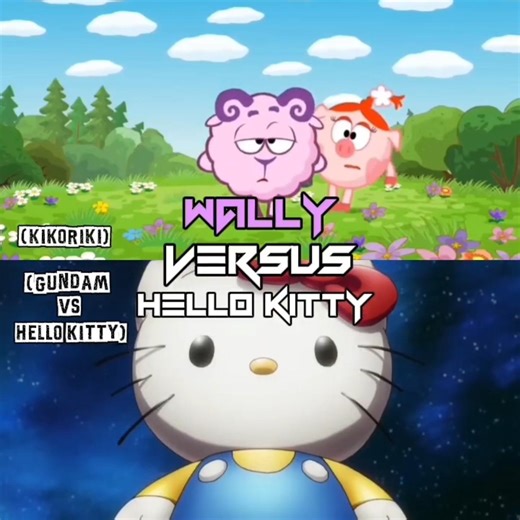 wally vs hello kitty (бараш vs хеллоу китти) #battleedit