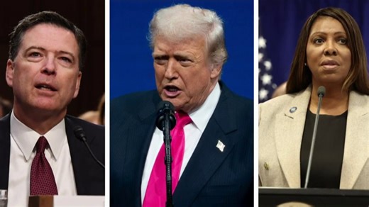 Justice Department appeals dismissal of James Comey, Letitia James indictments