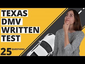 Texas DMV Written Test 2024 (25 Questions with Answers)