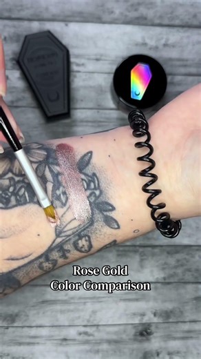 Comparing the two rose gold funeral proof liner shades