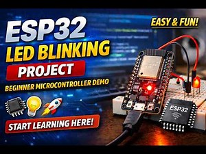 ESP32 LED Blinking Project – Beginner Microcontroller Demonstration