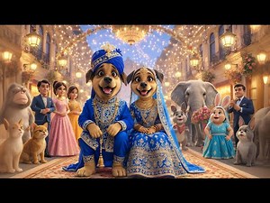 कुत्ते की निकली बारात Part 6 | Kutte Ki Barat | Animal Wedding Song | Cartoon Rhymes | Hindi