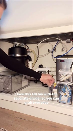 Before and after under the kitchen sink ✨