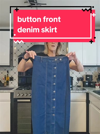 Stylish Button Front Denim Skirt Review