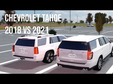 Greenville car review | Chevy Tahoe 2018 vs 2021 | Roblox Greenville
