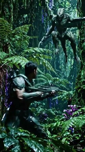 Alien hunter // Spaceship on earth fight on a man l #alienmovie l A Short Film Alien Hunter l