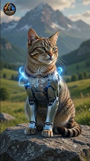 🐱 Cat Transforms Into a Futuristic Robot 🤖 | Epic AI Transformation #shorts