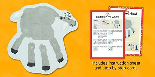 Handprint Goat Craft Instructions
