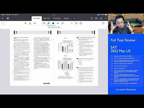 May 2022 US SAT || Full Test Review, Day 1: Reading