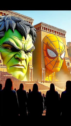 "Hulk beast vs Spiderman beast"